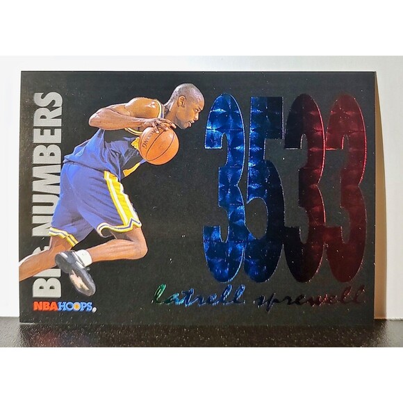 1994-95 Skybox NBA Hoops Big Numbers Cards Set of 12 with Acrylic Display - Picture 15 of 16